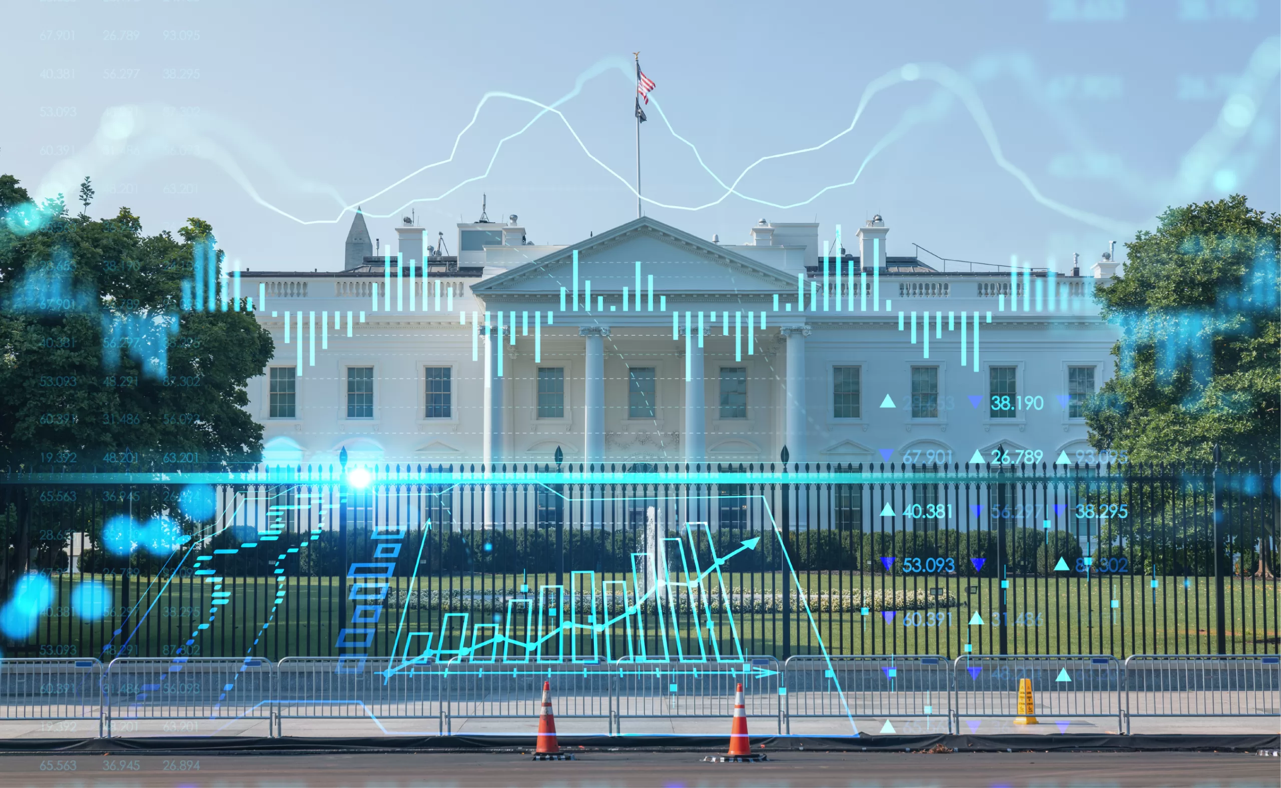 the white house, political data analysis and graphs